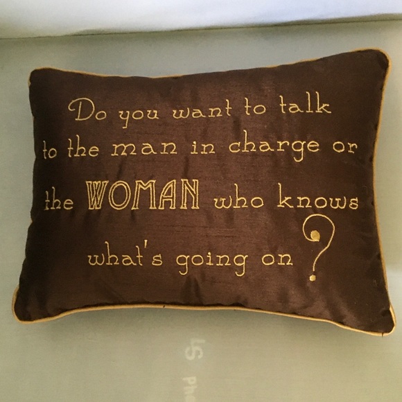 Decorative Brown Satin Pillow 12” x 8.5” - Picture 5 of 7